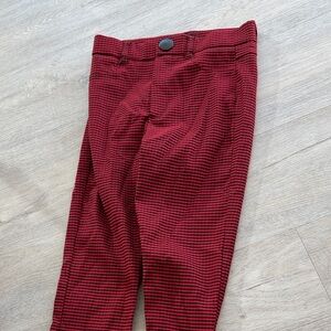 Zara Red and Black Striped Bottoms
